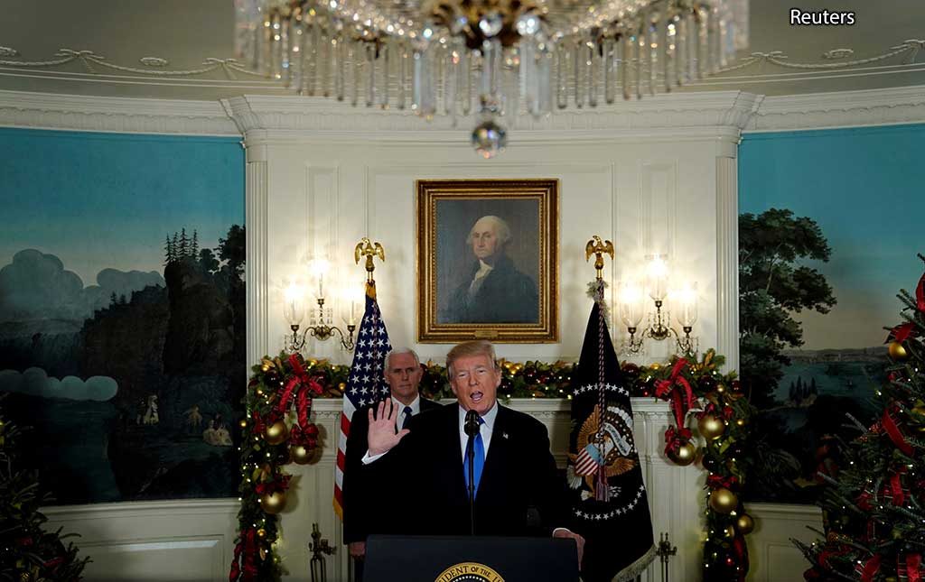 Reuters Трамп, Иерусалим